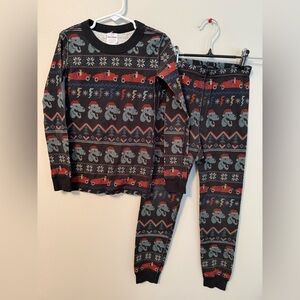 Hanna Andersson Christmas T-Rex Pajamas